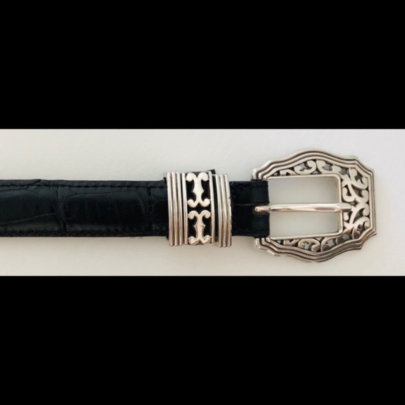 Brighton Italian Croco Leather Belt NWOT - Picture 3 of 6